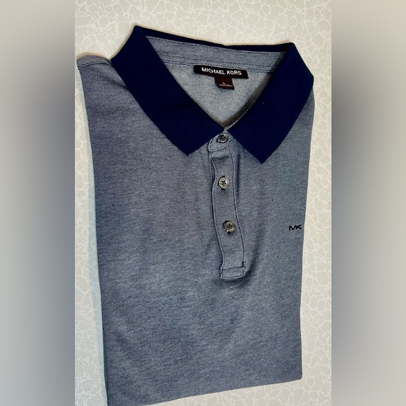 Michael Kors Men Short Sleeve Polo Shirt : Size : Large but run Medium - Picture 3 of 8